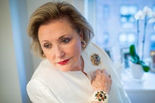 Barbara Taylor Bradford in her Park Avenue apartment in 2015. “I’m not going to go down in history as a great literary figure,” she said. “I’m a commercial writer — a storyteller.”