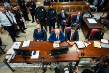 Donald J. Trump, seen at his criminal trial in New York in May, was convicted of falsifying business records to cover up a sex scandal.