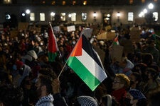 Some protests marking the anniversary of Oct. 7 celebrated the Hamas military operation against Israel.