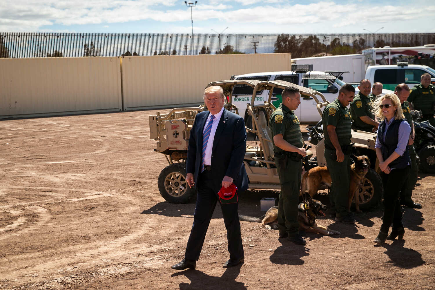 Donald Trump, shown visiting the U.S.-Mexico border in California in 2019, has vowed to undertake the largest deportation effort in the nation’s history.
