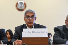 Dr. Jay Bhattacharya, a Stanford University physician and economist, testified before a House subcommittee on the coronavirus in February 2023.