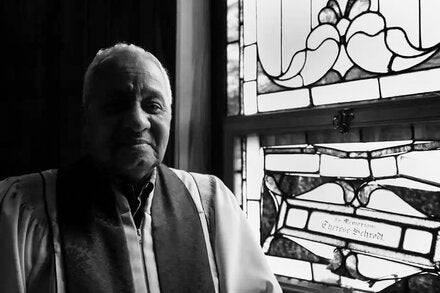 Robert Dixon in 2002 at Mount Calvary Baptist Church, in Albany, N.Y., where he was a pastor for 36 years. He was the last known survivor of the U.S. Army’s Black regiments, known as the Buffalo Soldiers.