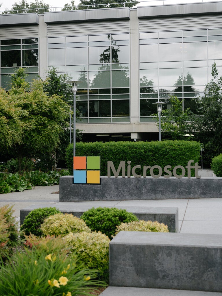 Microsoft’s visitor center at the company’s Redmond, Wash., headquarters.
